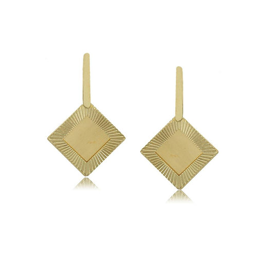 10034R - 18K Gold Layered Earring