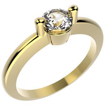 10047 18K Gold Layered CZ Women's Ring