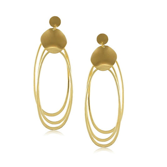 10049R 18K Gold Layered Earring
