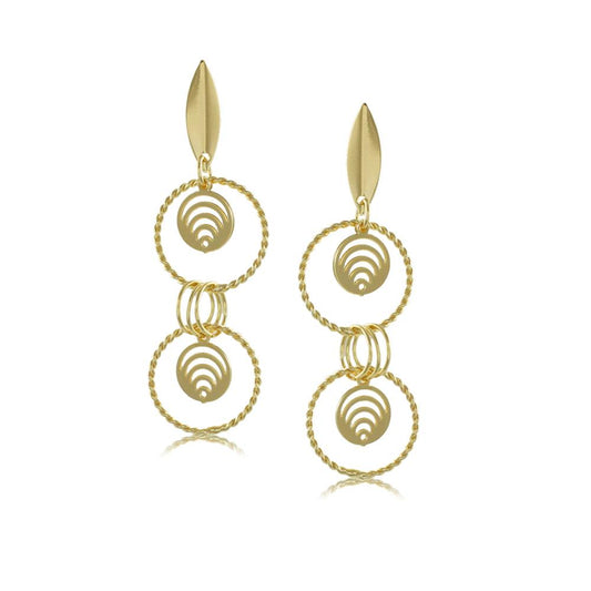 10070R 18K Gold Layered Earring