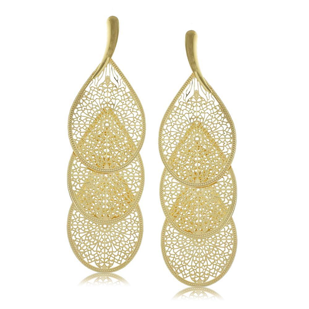 10146R 18K Gold Layered  Earring