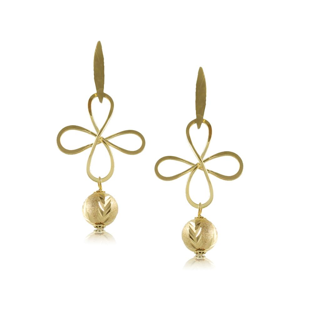 10150R 18K Gold Layered Earring