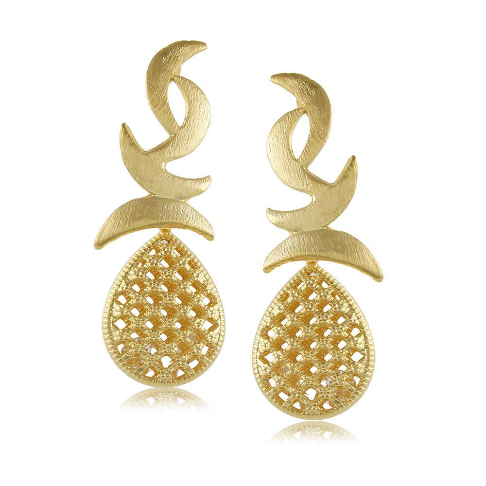 10165R 18K Gold Layered  Earring