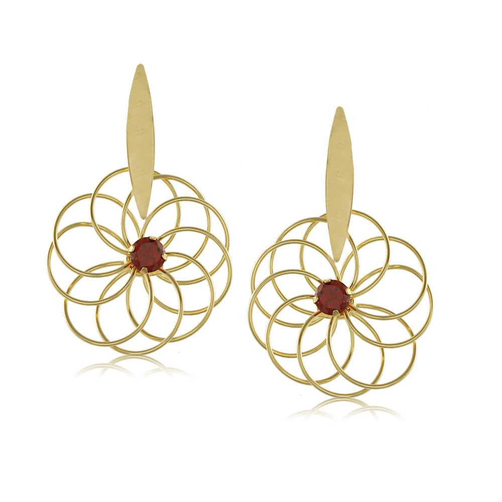 10169R 18K Gold Layered Earring