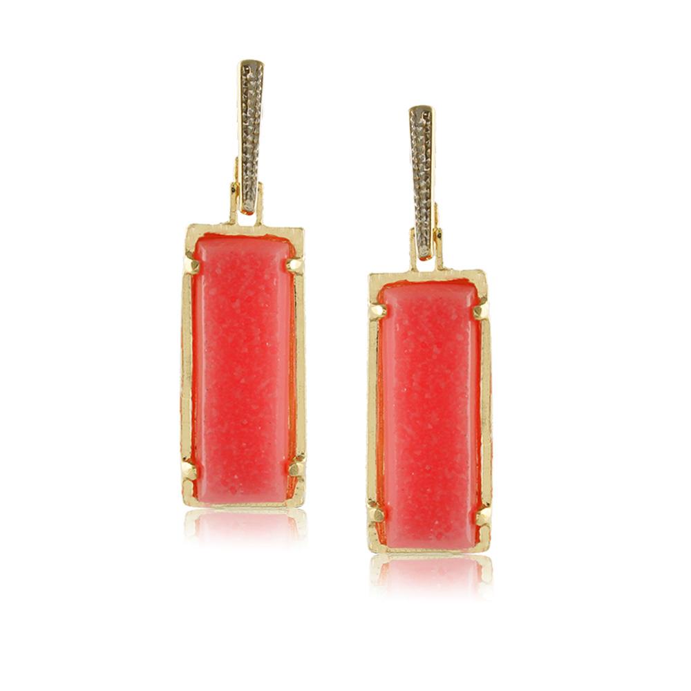 10182R 18K Gold Layered Earring