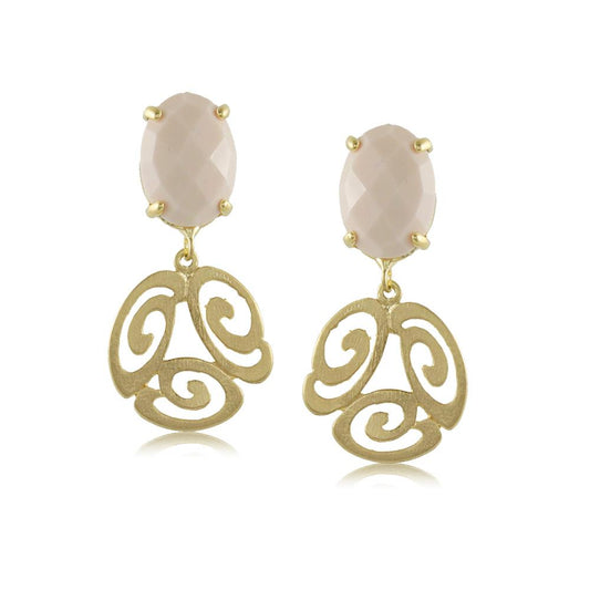 10242R  18K Gold Layered Earring