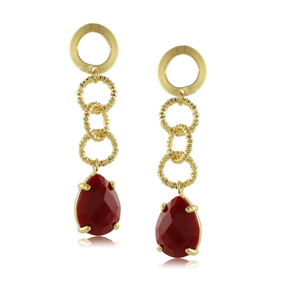 10266R 18K Gold Layered Earring