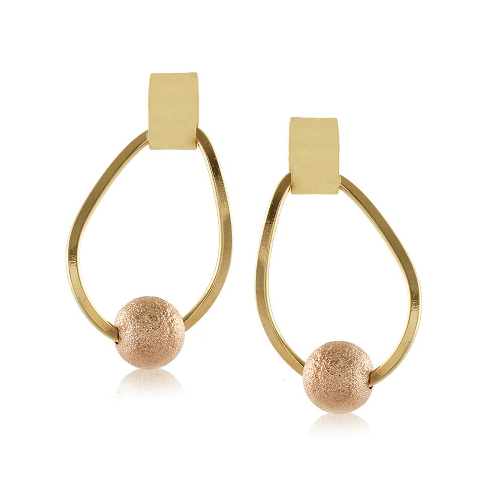 10301R 18K Gold Layered Earring