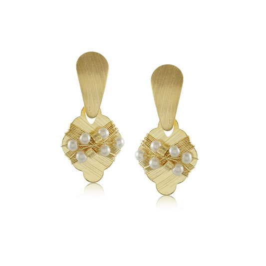 10320R 18K Gold Layered Earring