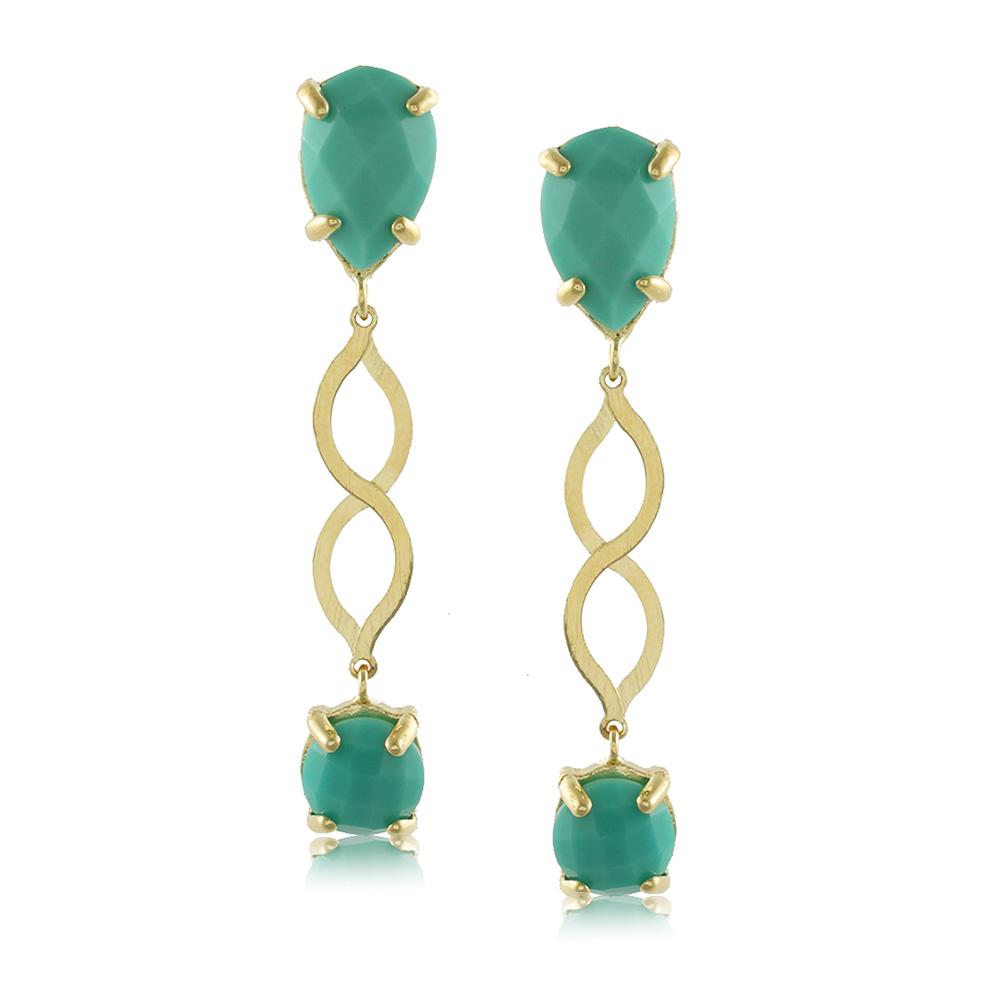 10454R 18K Gold Layered Earring