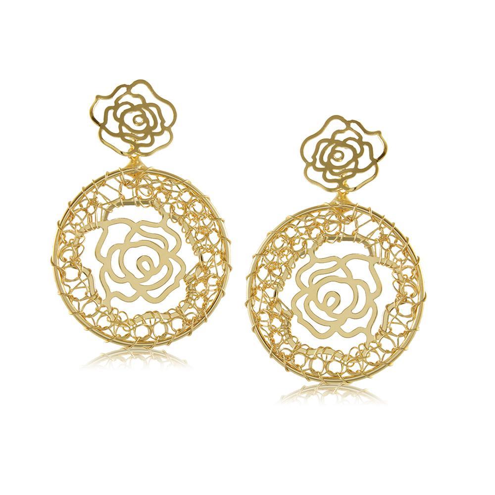 10754R 18K Gold Layered Earring