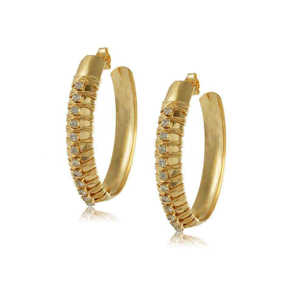 10775R 18K Gold Layered Earring