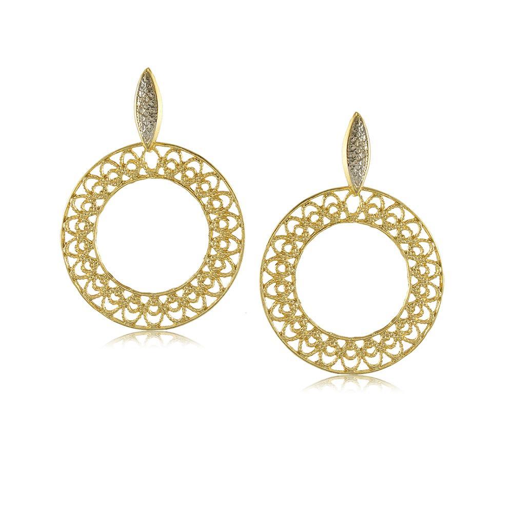 11254R 18K Gold Layered Earring