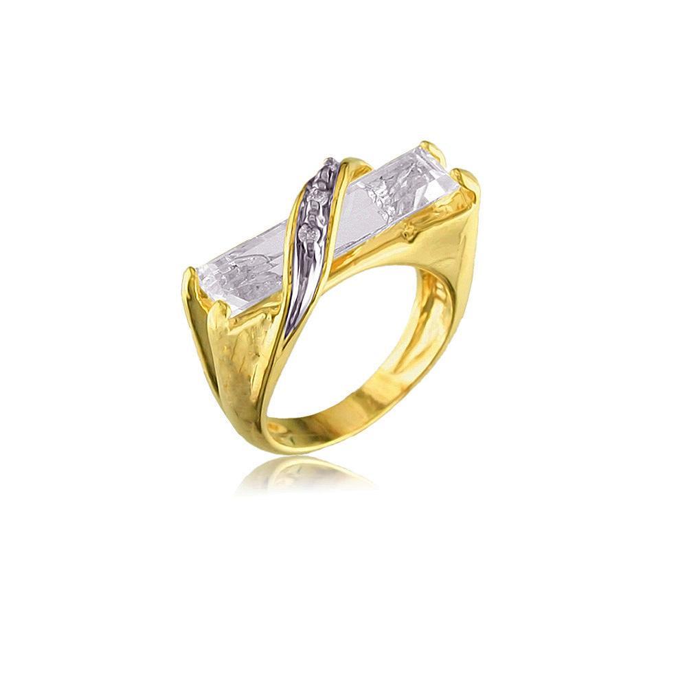 11405 18K Gold Layered CZ Women's Ring