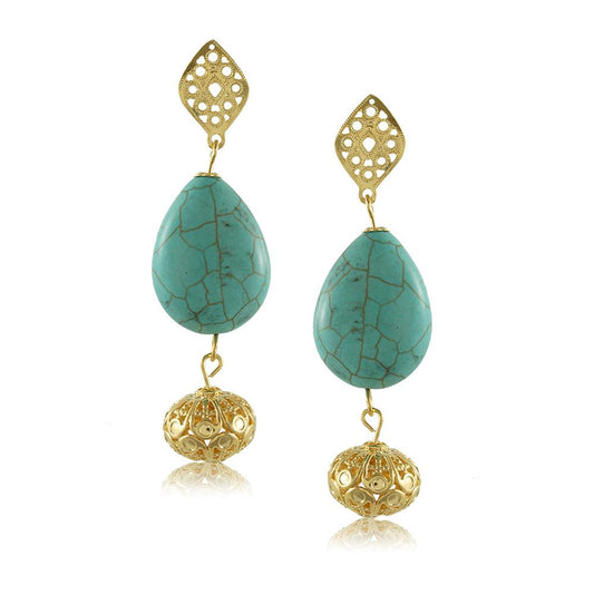 11570R 18K Gold Layered Earring