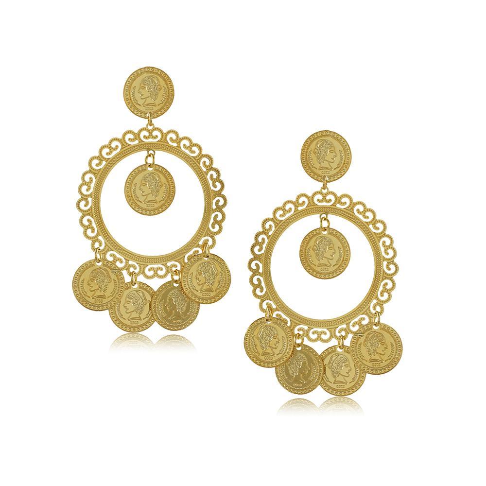 11737R 18K Gold Layered Earring