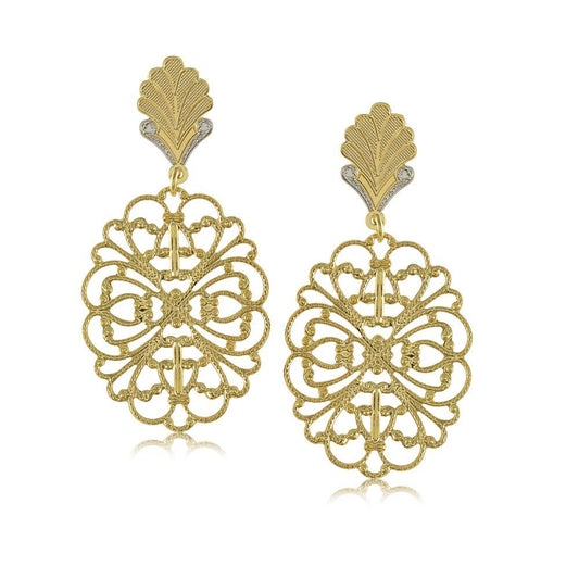 11754R 18K Gold Layered Earring