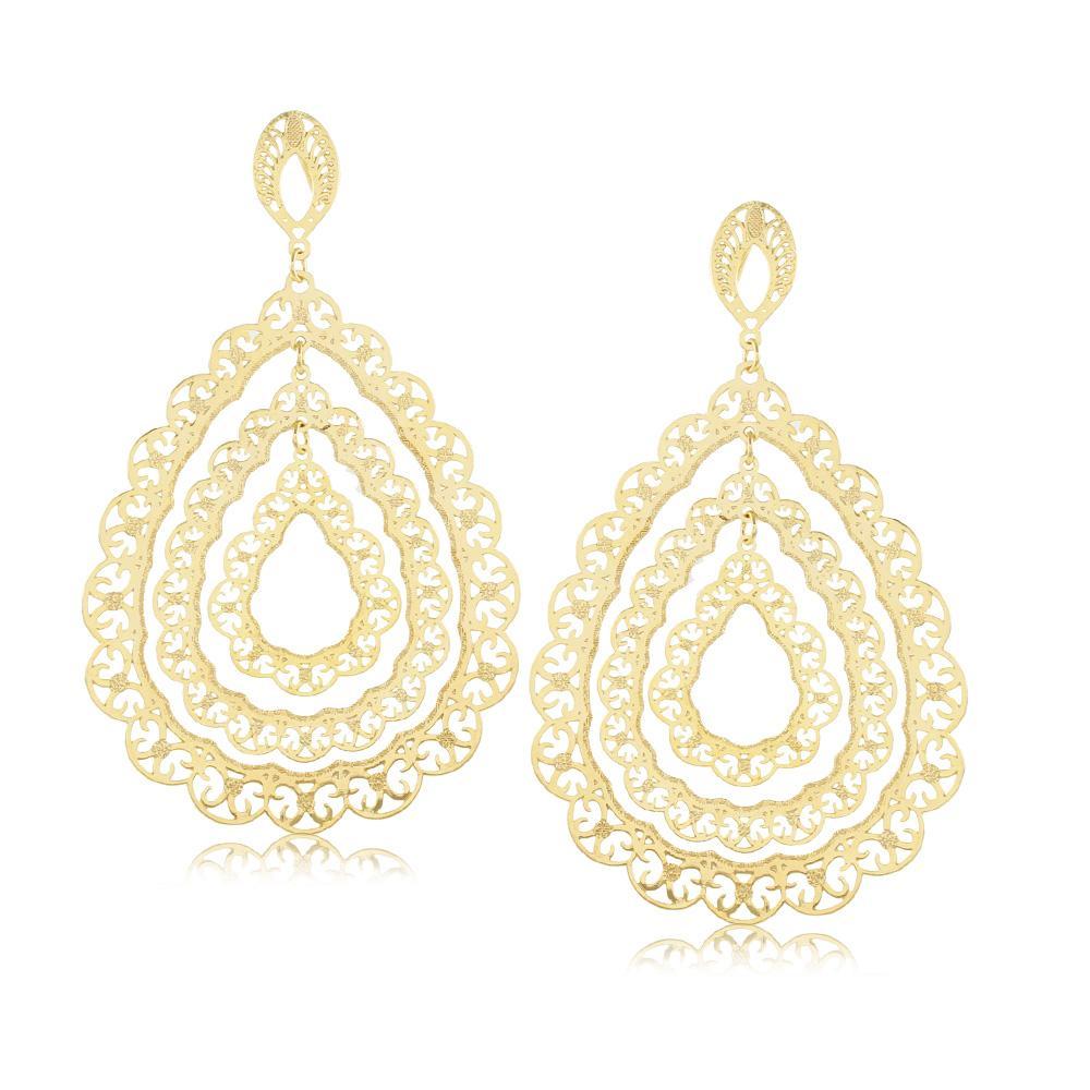 11773R 18K Gold Layered Earring