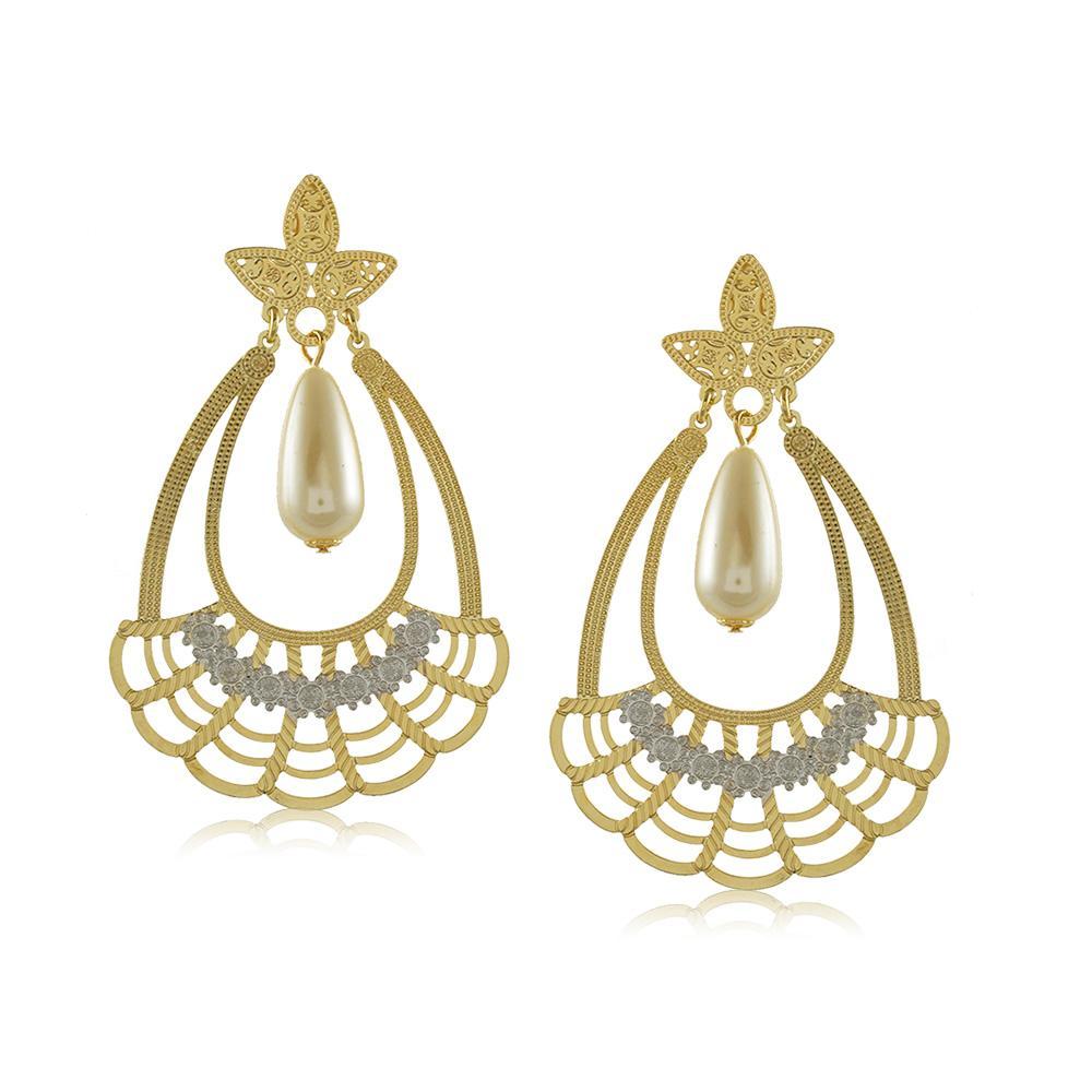 11775R 18K Gold Layered Earring