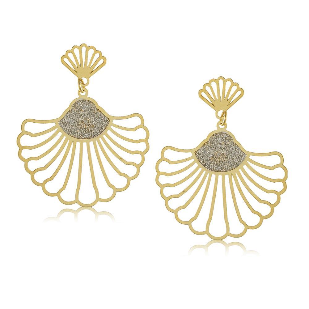 11798R 18K Gold Layered Earring