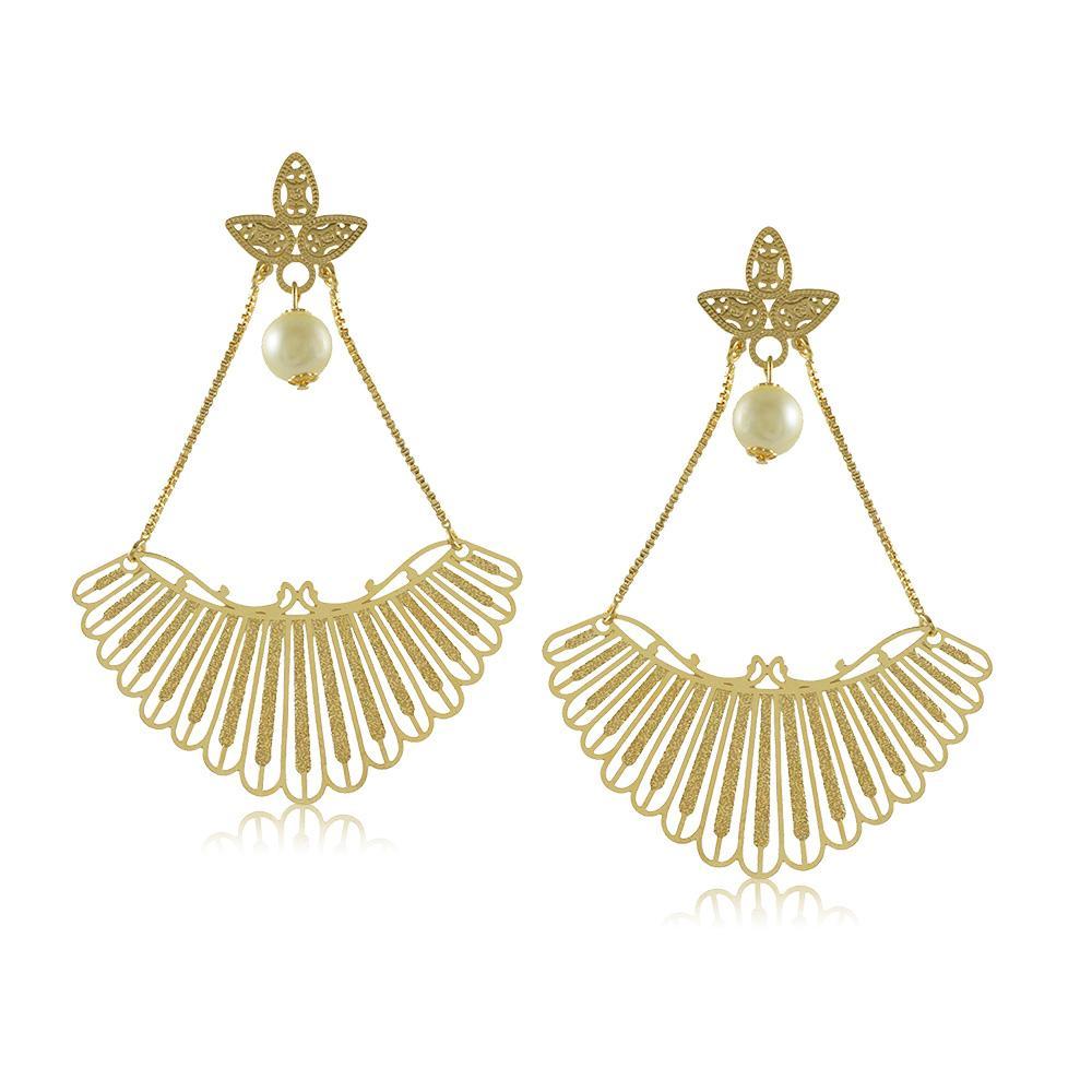 11800R 18K Gold Layered Earring