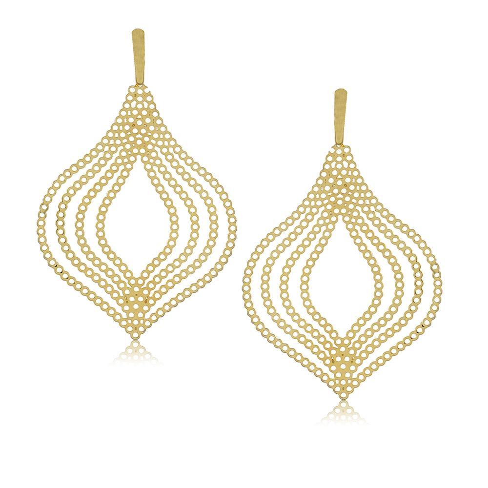 11801R 18K Gold Layered Earring