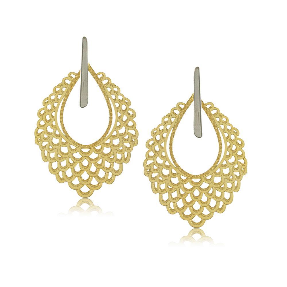 11805R 18K Gold Layered Earring
