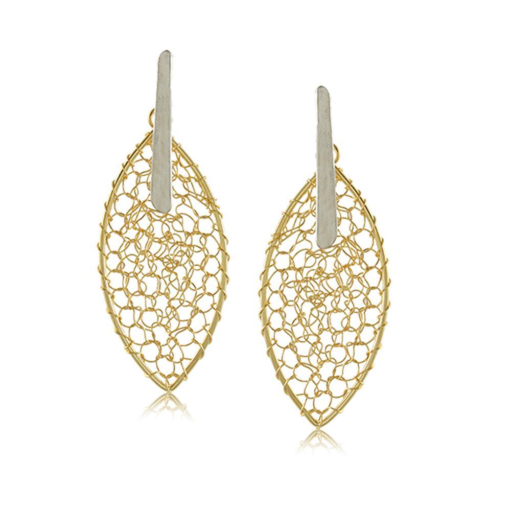 11809R 18K Gold Layered Earring