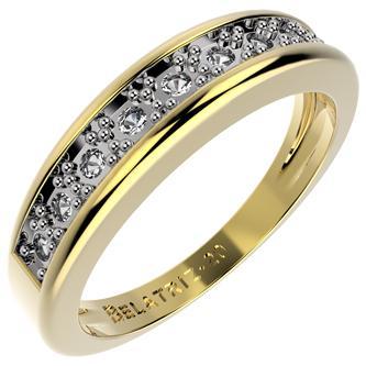 11951 18K Gold Layered CZ Women's Ring