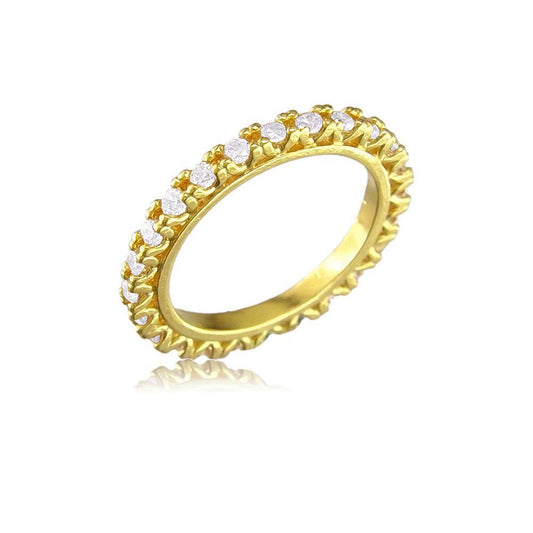 12009 18K Gold Layered CZ Women's Ring