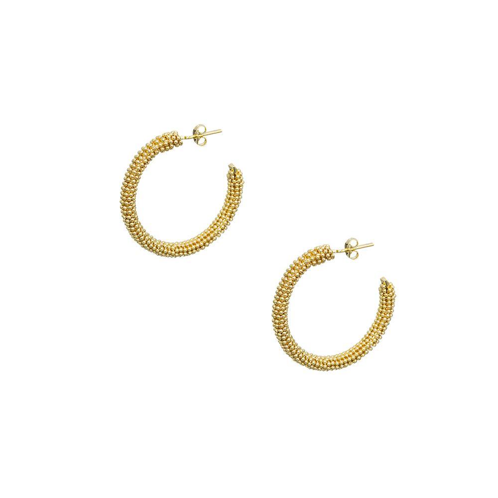 12040R 18K Gold Layered  Earring