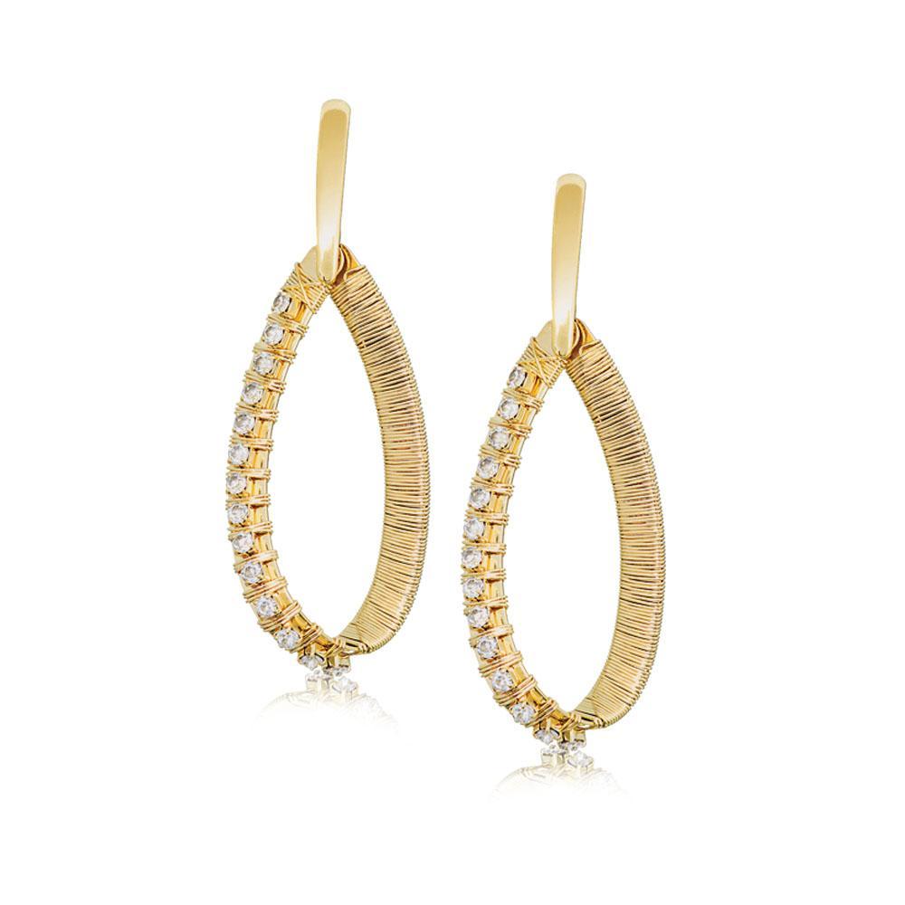 12048R 18K Gold Layered Earring