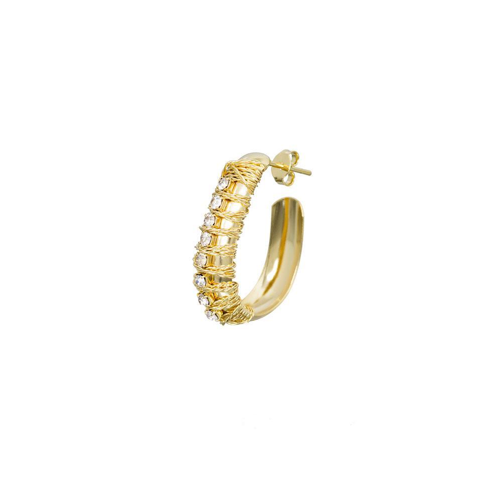 12064R 18K Gold Layered Earring