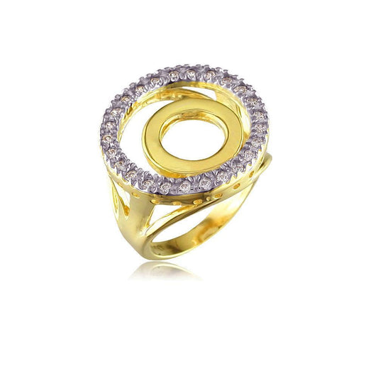 12228 18K Gold Layered CZ Women's Ring