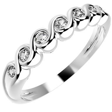 12241P CZ 925 Silver Women's Ring