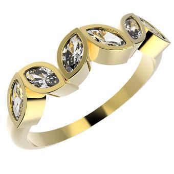 12283 18K Gold Layered CZ Women's Ring