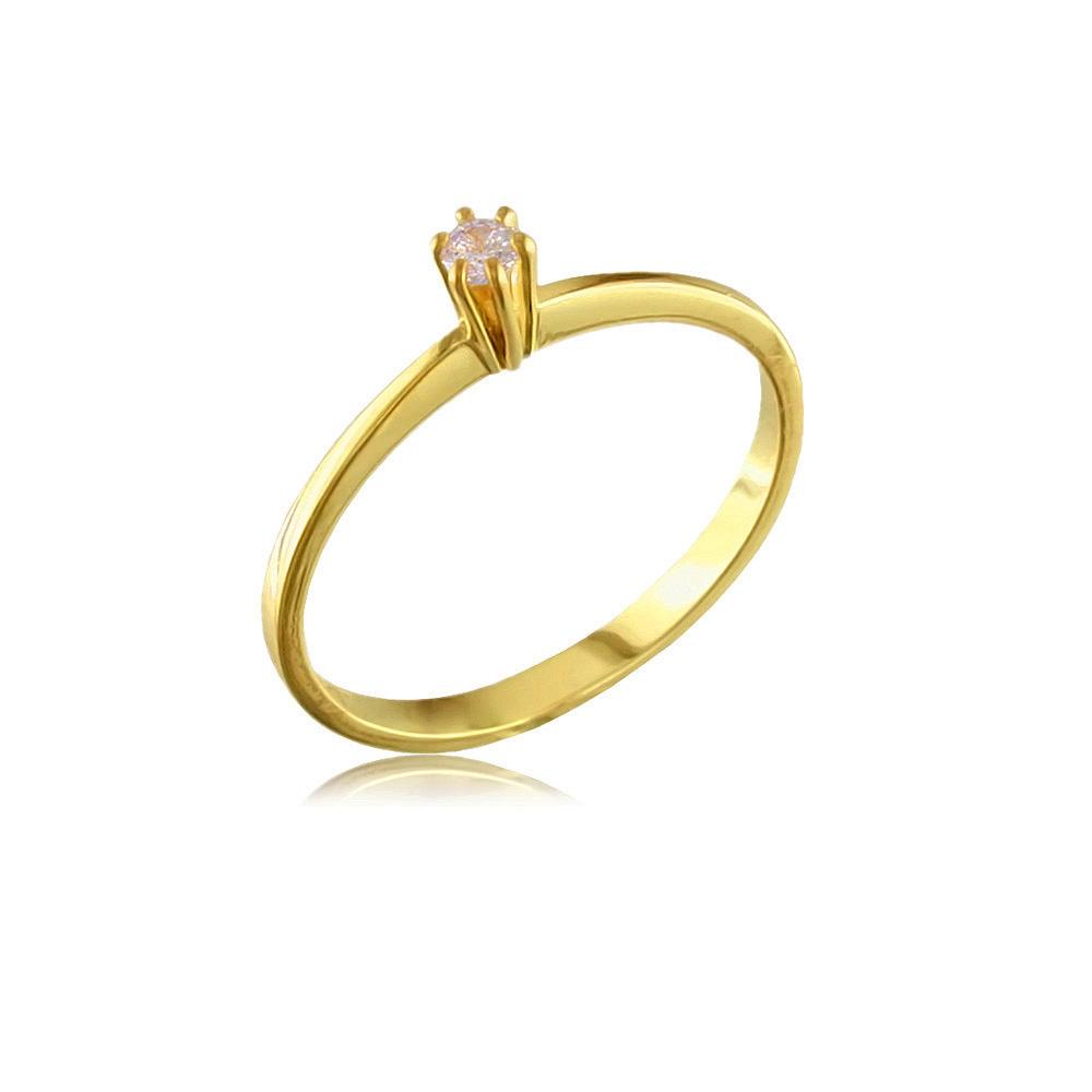 12324 18K Gold Layered CZ Women's Ring