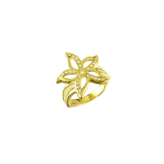 12329 18K Gold Layered CZ Women's Ring