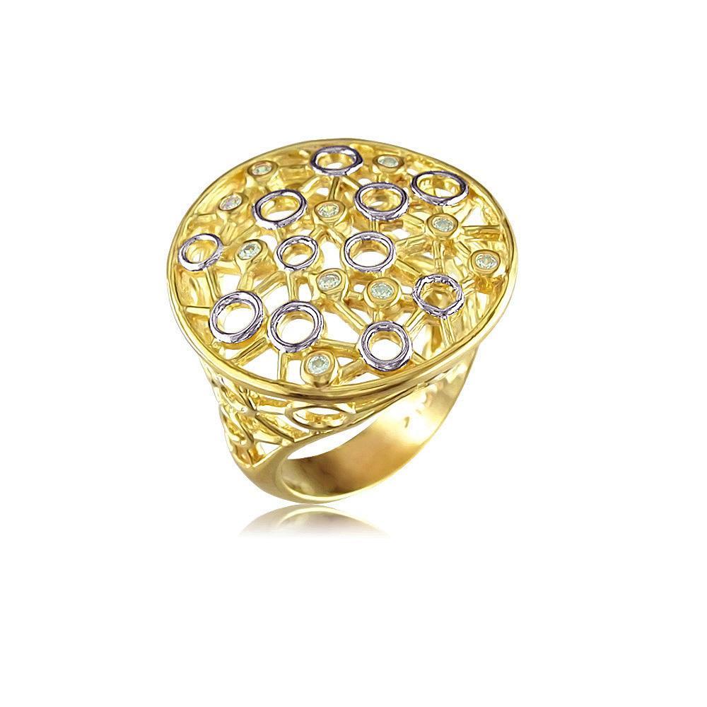 12429 18K Gold Layered CZ Women's Ring