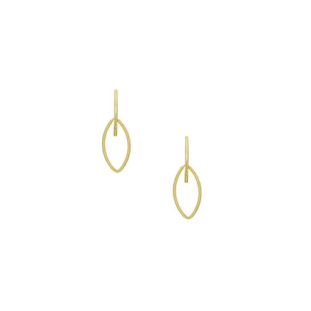 12437R 18K Gold Layered  Earring