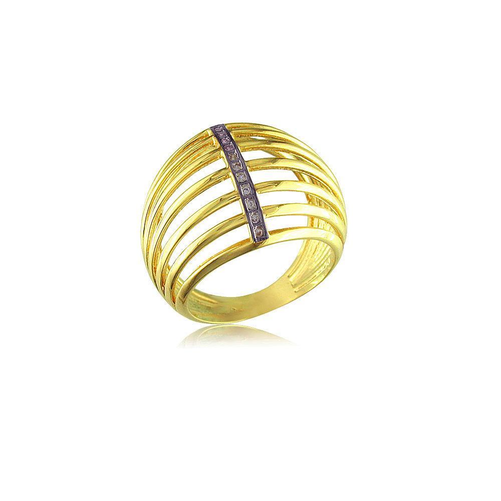 12710 18K Gold Layered CZ Women's Ring