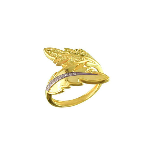 12766 18K Gold Layered CZ Women's Ring