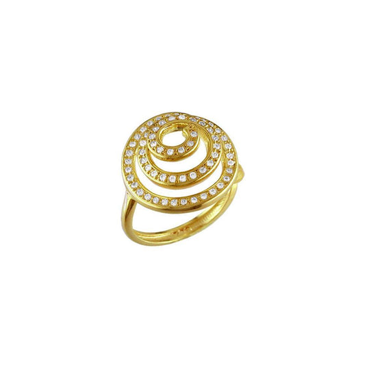 12834 18K Gold Layered CZ Women's Ring