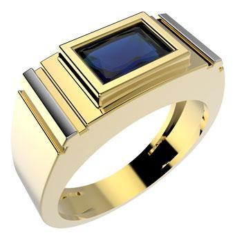 12877 18K Gold Layered Men's Ring