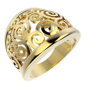 12916 18K Gold Layered Women's Ring