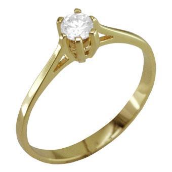 12934 18K Gold Layered CZ Women's Ring