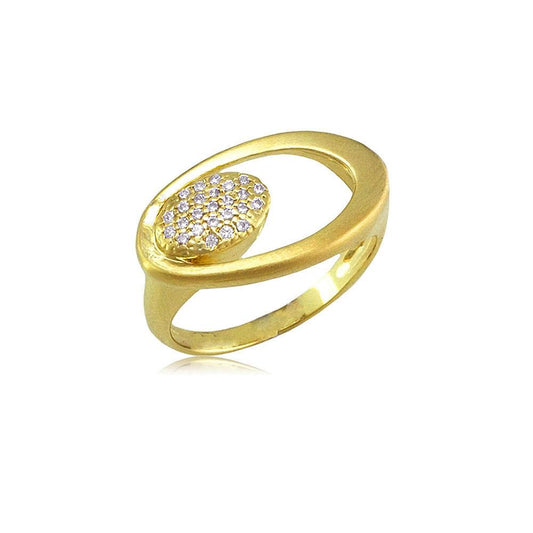 12989 18K Gold Layered CZ  Ring