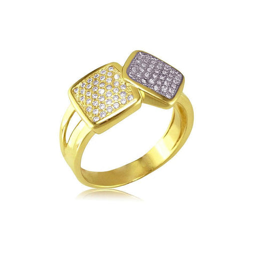 13053 18K Gold Layered CZ Women's Ring