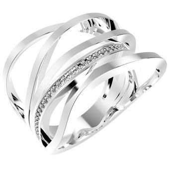 13135P CZ 925 Silver Women's Ring
