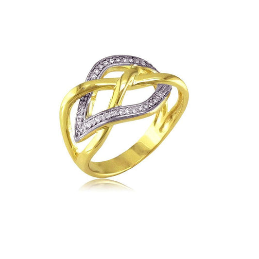 13137 18K Gold Layered CZ Women's Ring